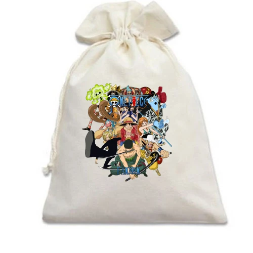 Подарунковий мішечок, Білий, One Piece (2)
