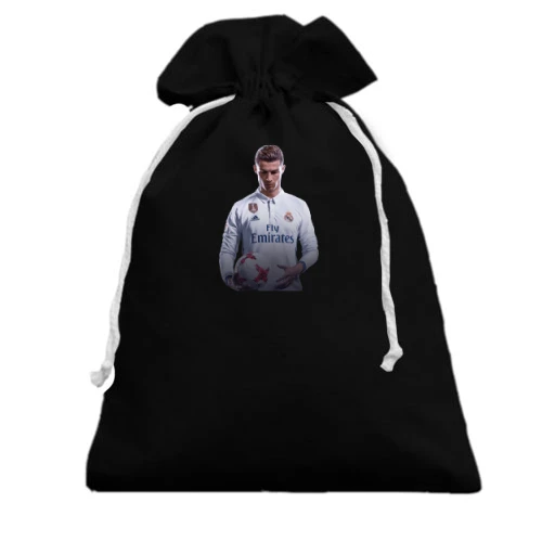 Подарунковий мішечок, Чорний, з Cristiano Ronaldo 2