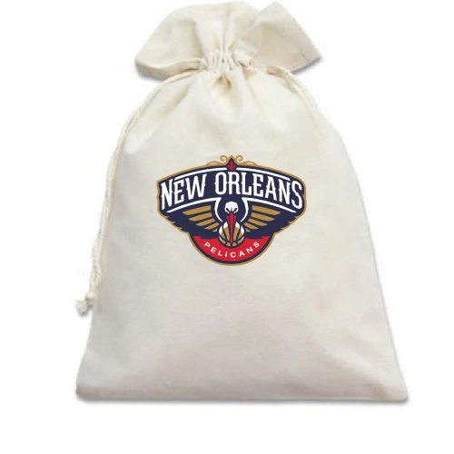 Подарунковий мішечок, білий, New Orleans Pelicans