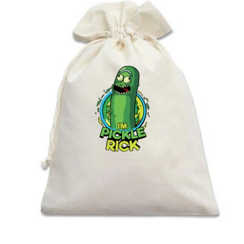 Подарочный мешочек Pickle Rick (2)