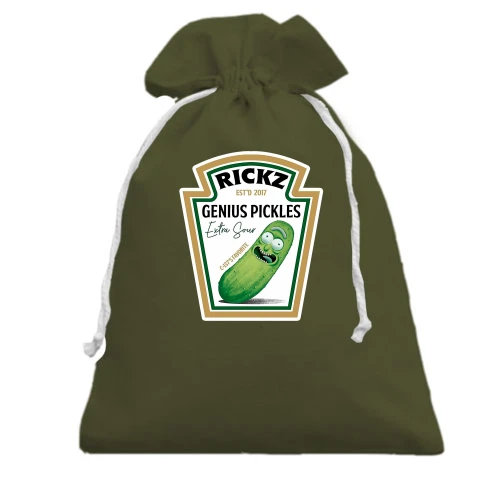 Подарунковий мішечок, хакі, Rickz Genius Pickles