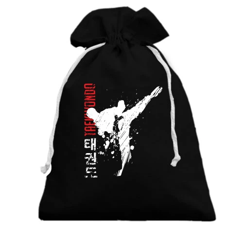 Подарочный мешочек, черный, spot Taekwondo