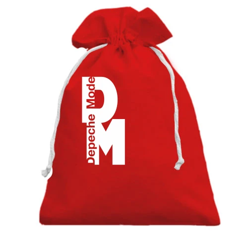 Подарочный мешочек, Красный, Depeche Mode white