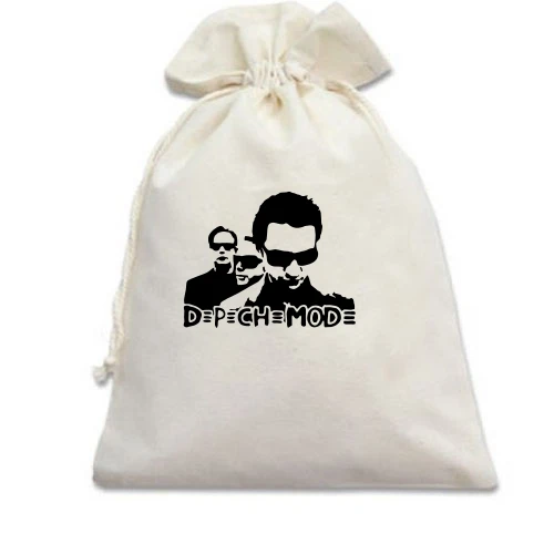 Подарунковий мішечок, Білий, Depeche with glasses