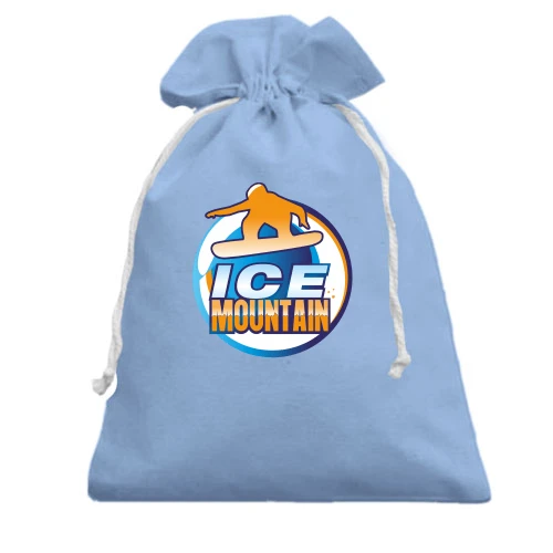 Подарунковий мішечок, блакитний, Ice mountain