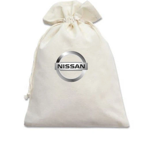 Подарочный мешочек, белый, Nissan