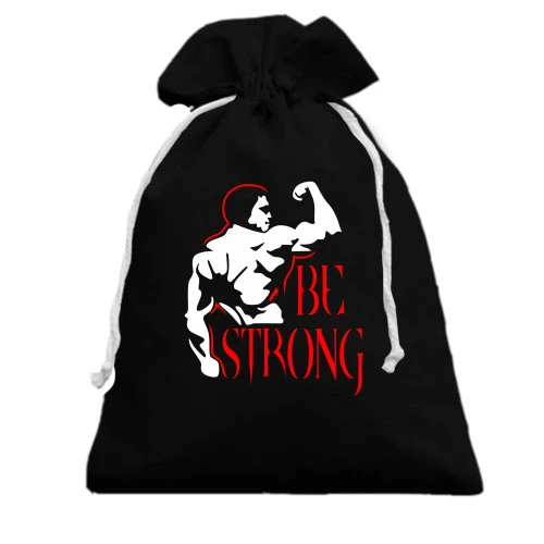 Подарунковий мішечок, Чорний, Be strong