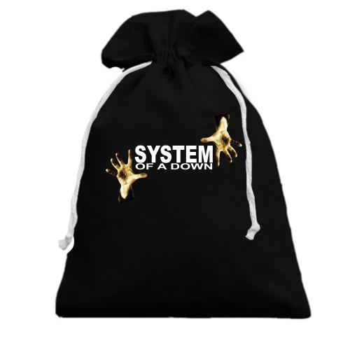 Подарунковий мішечок, Чорний, System of a Down із руками