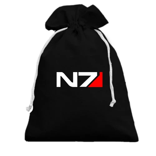Подарочный мешочек, Черный, N7