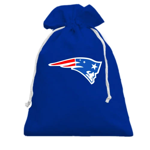Подарунковий мішечок із логотипом команди New England Patriots та профілем патріота