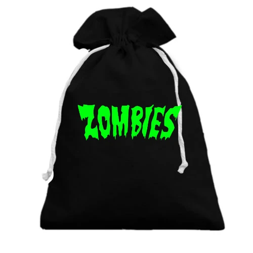 Подарочный мешочек с надписью Zombies
