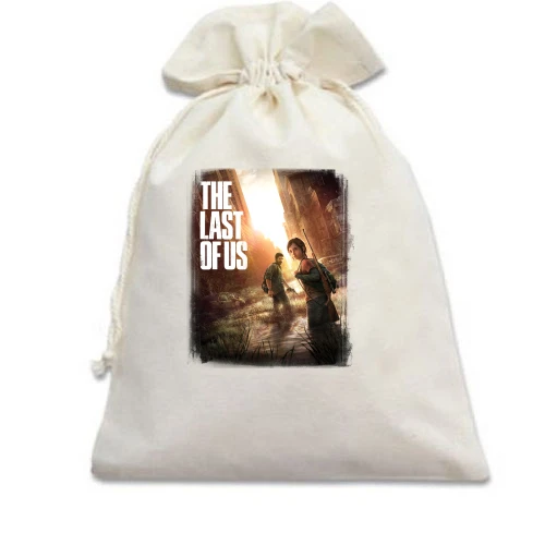 Подарочный мешочек, Белый, The Last of Us с постером и героями