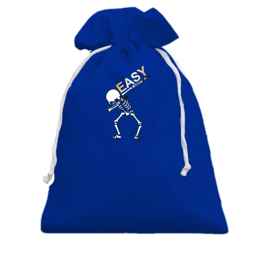 Подарочный мешочек со скелетом "Easy"