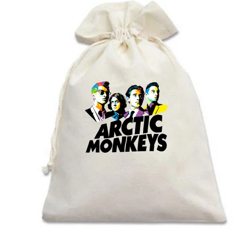 Подарунковий мішечок, Білий, Arctic monkeys (АРТ)