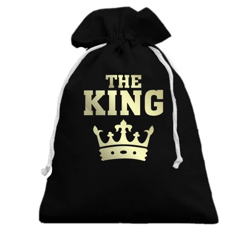 Подарочный мешочек, Черный, The King