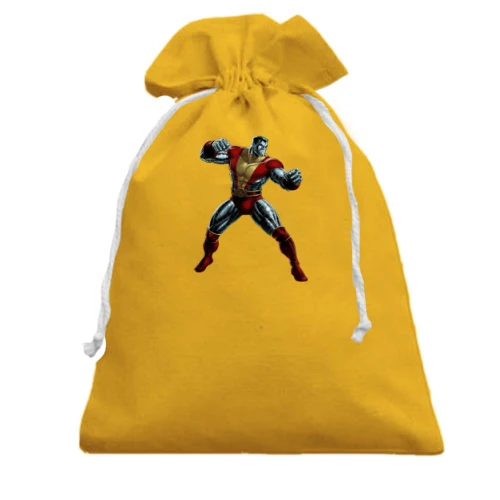 Подарочный мешочек, Желтый, с Колоссом (x-men)