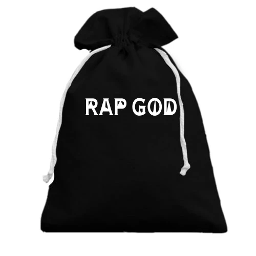 Подарунковий мішечок, Чорний, RAP GOD