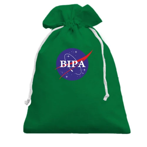 Подарунковий мішечок, зелений, Вєра (NASA Style)