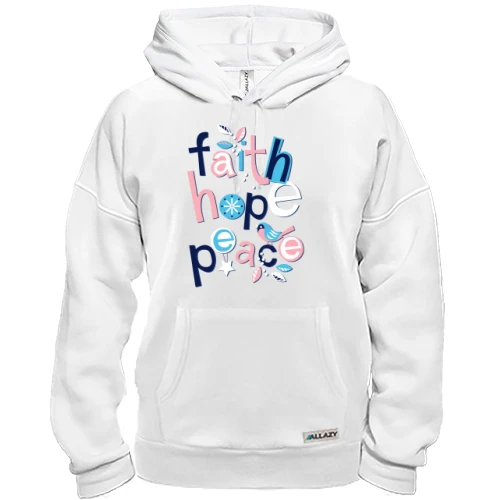 Толстовка Faith Hope Peace