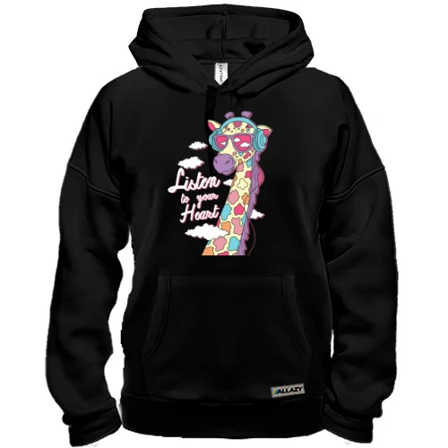 Толстовка Listen to your heart Giraffe