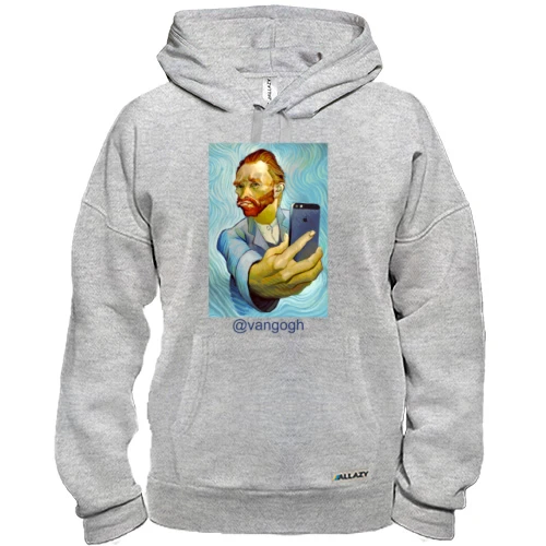 Толстовка, Серый, @vangogh селфи