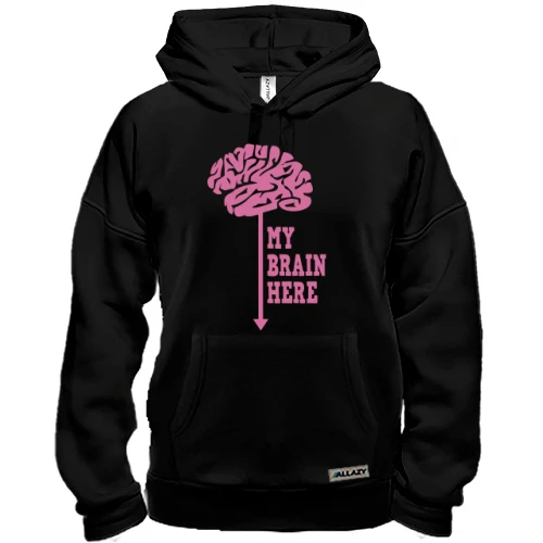Толстовка My brain here
