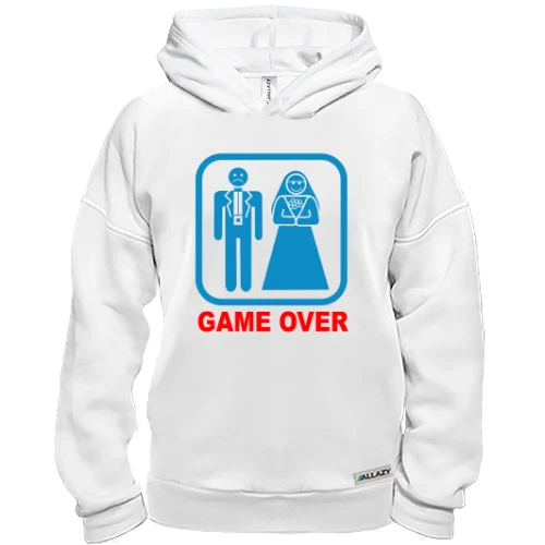 Худі BASE, Білий, Game over