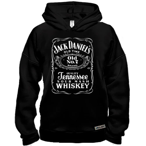 Худи BASE, Черный, Jack Daniels (glow)