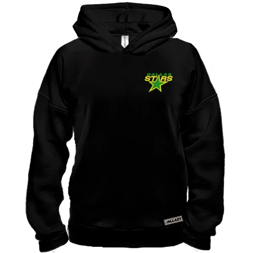 Худи BASE, Черный, с вышитой эмблемой Dallas Stars