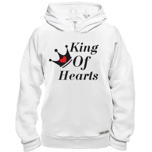 Худі BASE, Білий, Queen of Hearts