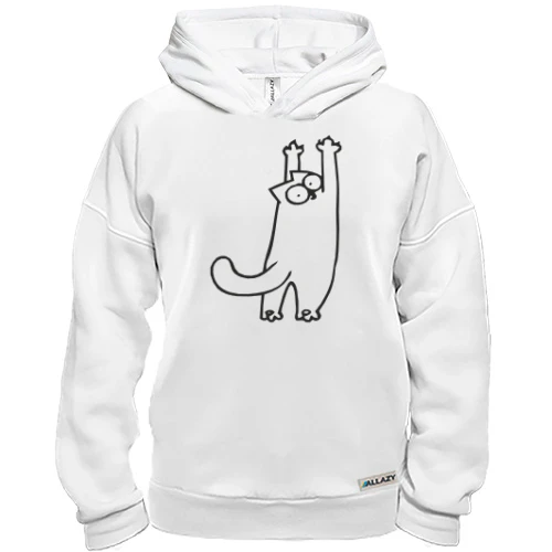 Худи BASE Simon's cat царапается