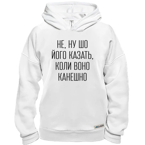 Худи BASE с надписью «НЕ, НУ ШО ЙОГО КАЗАТЬ»