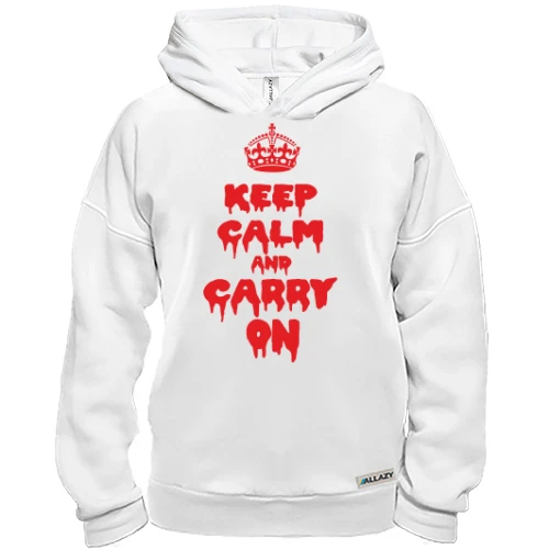 Худи BASE, Черный, KEEP CALM (Helloween style)
