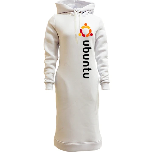 Женская толстовка-платье ubuntu. Men.