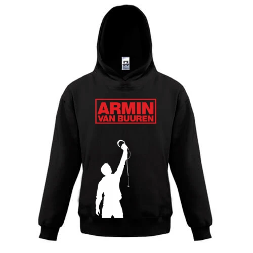 Детская толстовка, Черный, Armin Van Buuren (с силуэтом)