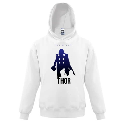 Детская толстовка, Белый, с Тором (The Mighty)
