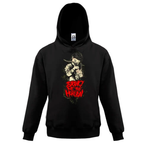 Детская толстовка, Черный, c Bring me the horizon girl (2)
