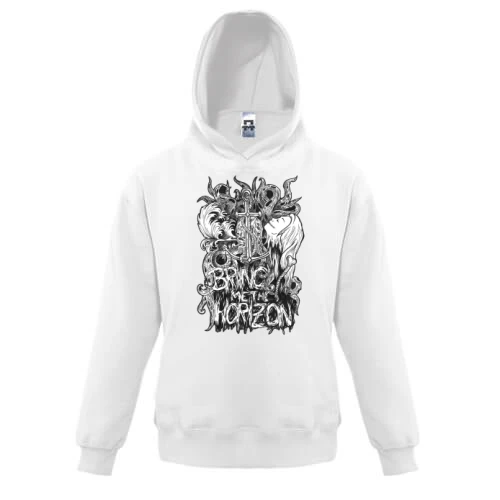 Дитяча толстовка, Білий, з Bring me the horizon арт