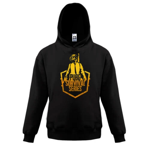 Дитяча толстовка, Чорний, PUBG Survival series