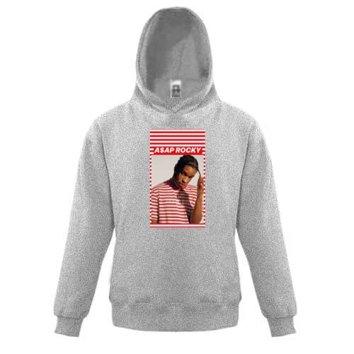 Детская толстовка с Asap Rocky и полосками