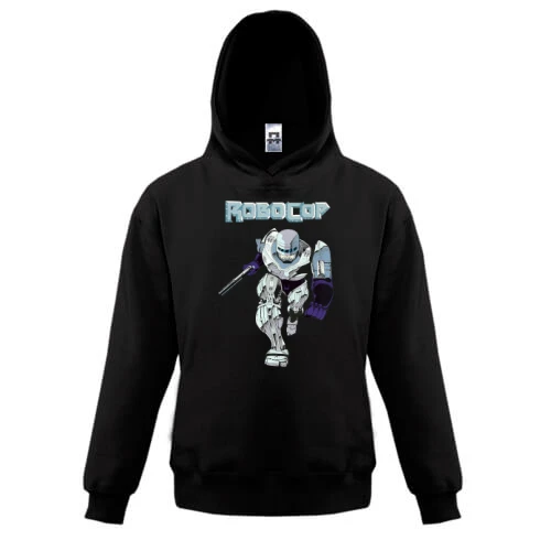 Детская толстовка, Черный, с Robocop