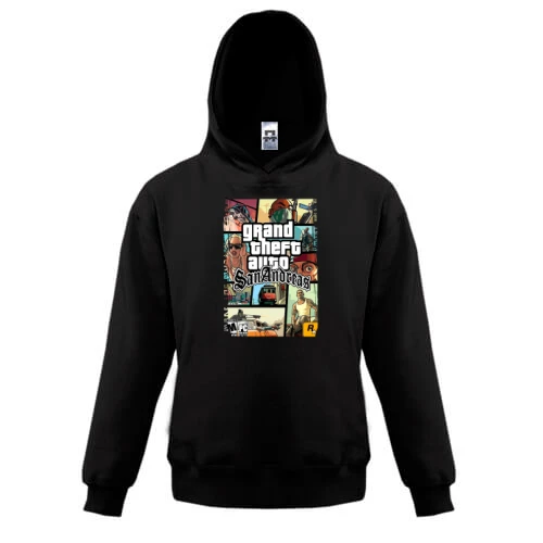 Дитяча толстовка, Чорний, GTA - San Andreas