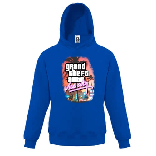 Детская толстовка, Синий, GTA - Vice city