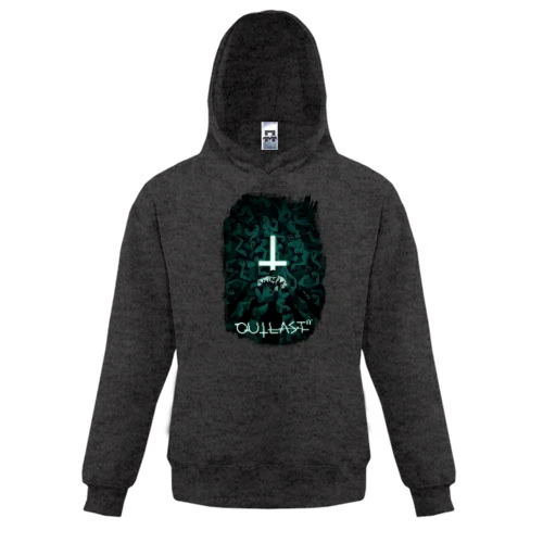 Детская толстовка, Черный, с постером игры Outlast
