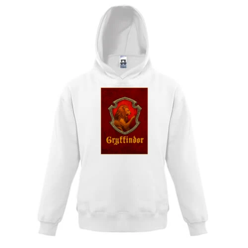 Дитяча толстовка, Білий, з гербом Gryffindor (Harry Potter)
