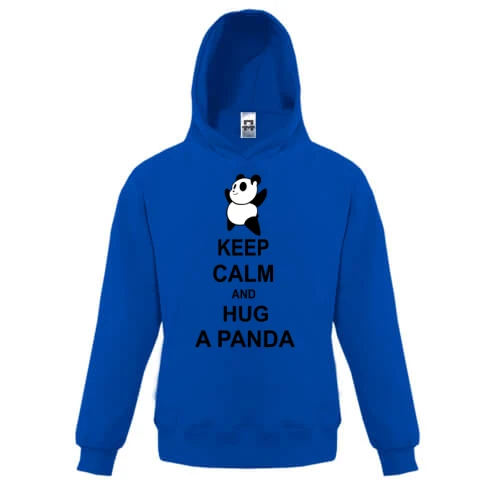 Детская толстовка, Желтый, hug panda