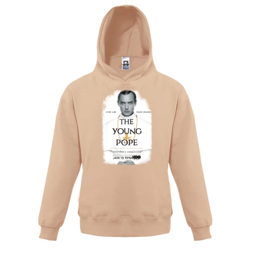 Детская толстовка с постером сериала Молодой Папа (Young Pope)