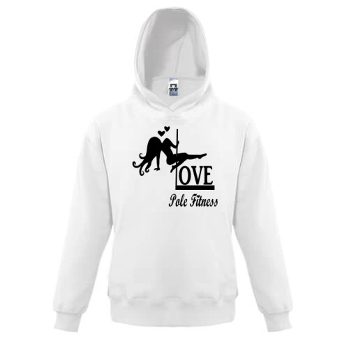 Детская толстовка Love pole fitness