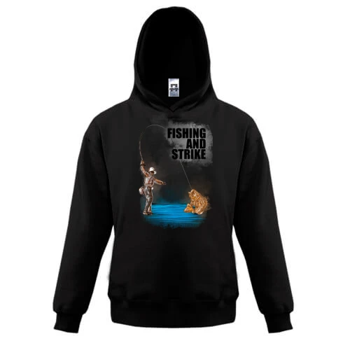 Детская толстовка Fishing and strike