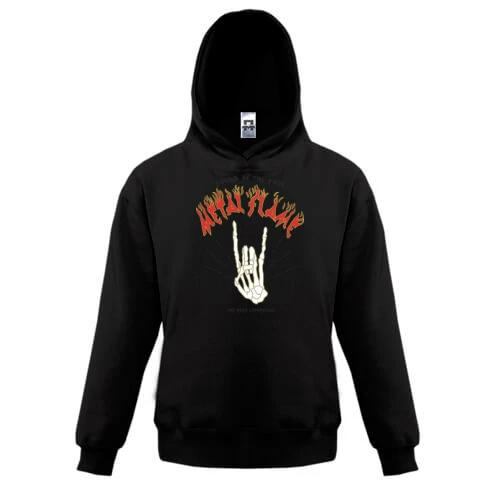 Детская толстовка Metal flame
